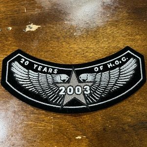 Harley Davidson 2003, 20 years of HOG Patch - NEW